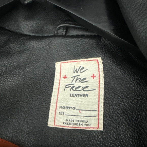 FREE PEOPLE “WE THE FREE” LEATHER MOTO JACKET - Picture 2 of 4